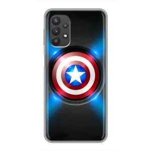 Чохол с Щітом Капітана Америки на Samsung Galaxy A32 (Яскраий Щит Капітана)