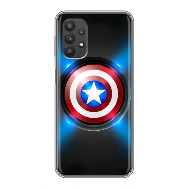 Чехол с рисунком «Яркий Щит Капитана» для Samsung Galaxy A32 Чехол с рисунком «Яркий Щит Капитана» для Samsung Galaxy A32
