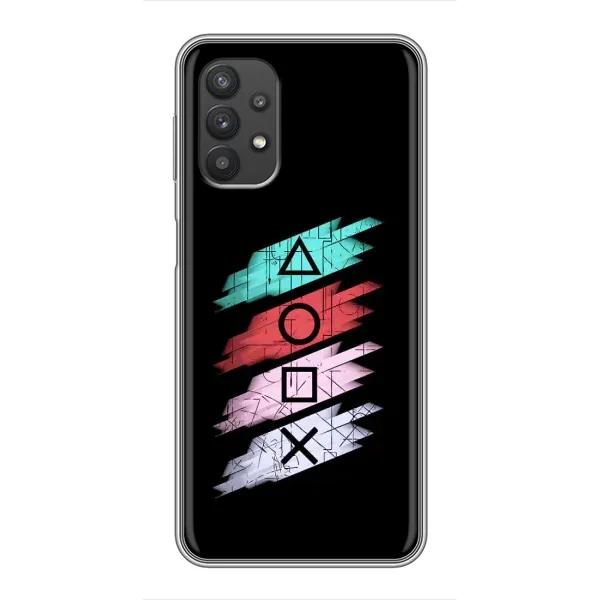 Чехол с рисунком «Значки Sony» для Samsung Galaxy A32 Чехол с рисунком «Значки Sony» для Samsung Galaxy A32