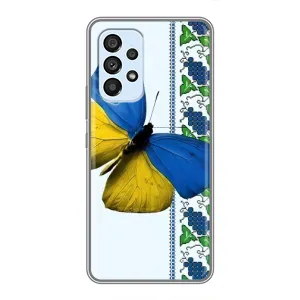 Чехол с Украинской символикой на Самсунг Галакси А33 (5G) (Бабочка)