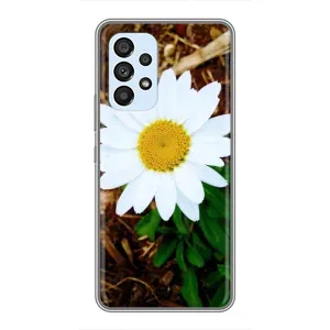 Чехол с ромашками на Samsung Galaxy A33 (5G) (Белая ромашка)