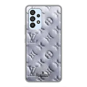 Текстурный Чехол Louis Vuitton для Самсунг Галакси А33 (5G) (Белый ЛВ)