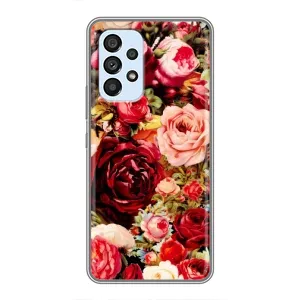 Силиконовый бампер с принтом (цветочки) на Самсунг Галакси А33 (5G) (Букет цветов)