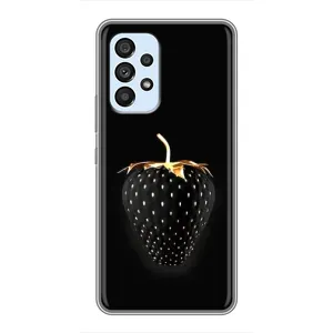 Чехол с изображением вкусной еды для Samsung Galaxy A33 (5G) (Чёрная клубника)