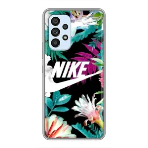 Силіконовый Чохол на Samsung Galaxy A33 (5G) з картинкою НАЙК (Квітковий Nike)