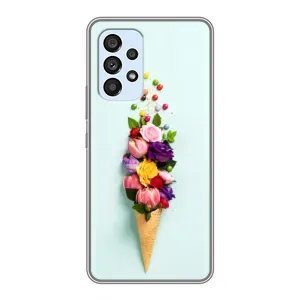 Чехлы с тематикой "ЦВЕТЫ" на Samsung Galaxy A33 (5G) (Цветок-мороженное)