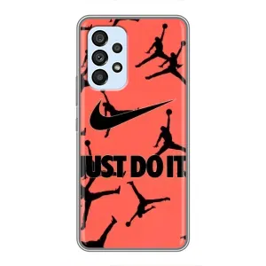 Силіконовый Чохол Nike Air Jordan на Самсунг Галаксі А33 (5G) (Just Do It)