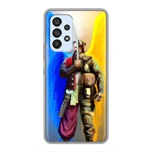 Чехол с картинкой (Патриотический КОЗАК) на Samsung Galaxy A33 (5G) (Козак с крыльями)