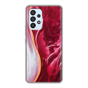 Чехлы с тематикой "Мрамор" на Самсунг Галакси А33 (5G) (Красный мрамор)
