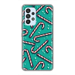 Силіконовий бампер на різдво для Samsung Galaxy A33 (5G) (Льодяники)