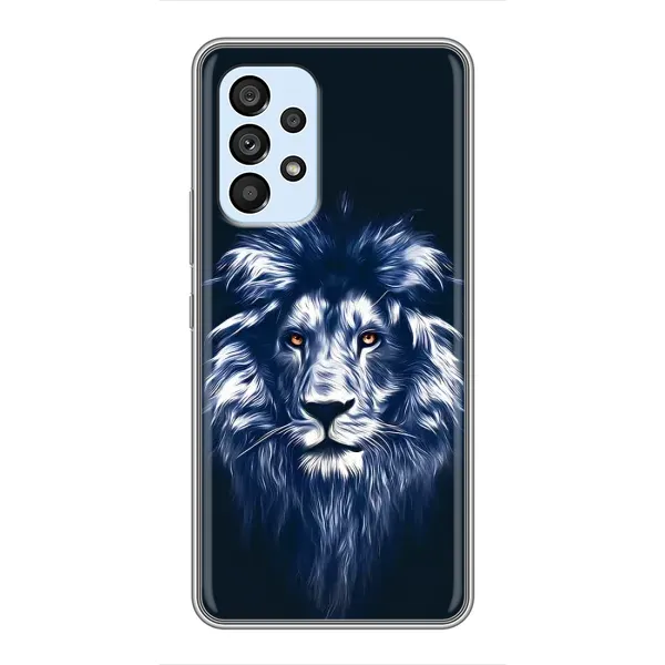 Чехол с рисунком «Лев - синий» для Samsung Galaxy A33 (5G) Чехол с рисунком «Лев - синий» для Samsung Galaxy A33 (5G)