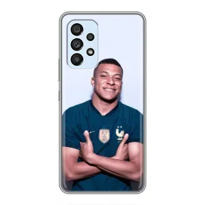 Чехол (TPU) с Футболистом на Samsung Galaxy A33 (5G) (Мбаппешичка)