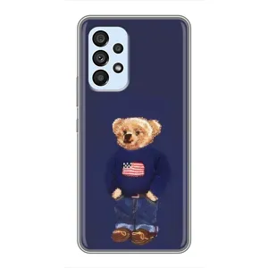 Чехлы Мишка Тедди для Самсунг Галакси А33 (5G) (Мишка USA)