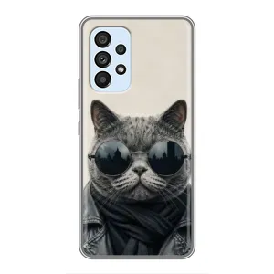 Чехол на тематику: Коты для Samsung Galaxy A33 (5G) (Модный кот)