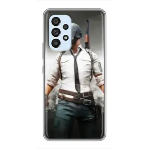Силиконовый чехол с картинкой "Герой Pubg" на Samsung Galaxy A33 (5G) (Пабг)
