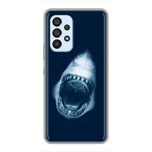 Силіконовий бампер з картинкою звірів для Samsung Galaxy A33 (5G) (Пащу Акули)