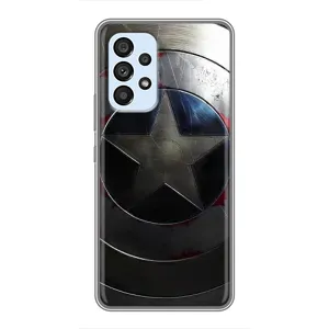 Чехол с Щитом Капитана Америки на Samsung Galaxy A33 (5G) (Ретро Щит Капитана)