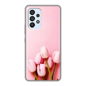 Чехлы с картинкой (Тюльпаны) на Самсунг Галакси А33 (5G) (Розовые тюльпаны)