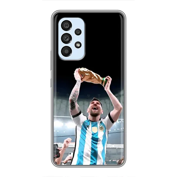 Чехол с рисунком «Счастливый Месси» для Samsung Galaxy A33 (5G) Чехол с рисунком «Счастливый Месси» для Samsung Galaxy A33 (5G)