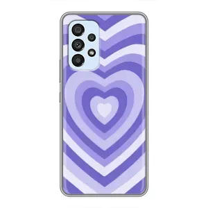 Чехлы с тематикой "Маленькие Сердечки" на Samsung Galaxy A33 (5G) (Сердце фиолет)