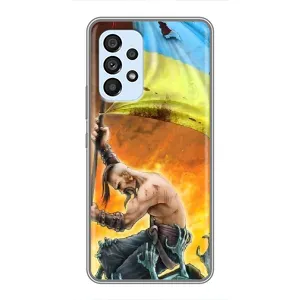 Чехол с картинкой (Патриотический КОЗАК) на Samsung Galaxy A33 (5G) (Сильный Козак)