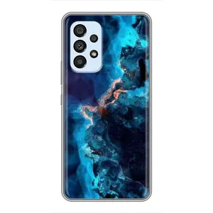 Чехлы с тематикой "Мрамор" на Самсунг Галакси А33 (5G) (Синий мрамор)