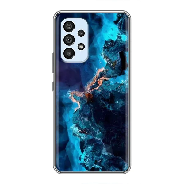 Чехол с рисунком «Синий мрамор» для Samsung Galaxy A33 (5G) Чехол с рисунком «Синий мрамор» для Samsung Galaxy A33 (5G)