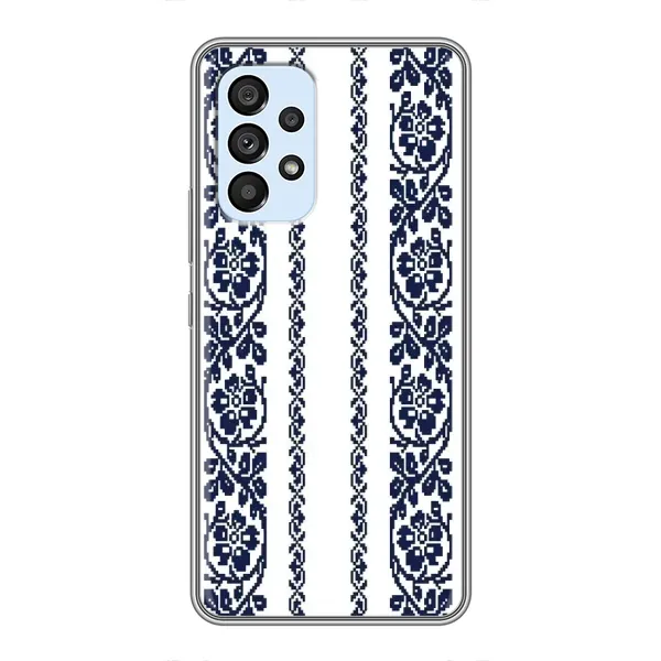 Чехол с рисунком «Синяя вышиванка» для Samsung Galaxy A33 (5G) Чехол с рисунком «Синяя вышиванка» для Samsung Galaxy A33 (5G)