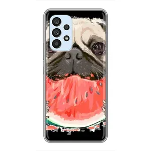 Чохол (ТПУ) Милі песики для Samsung Galaxy A33 (5G) (Смішний Мопс)