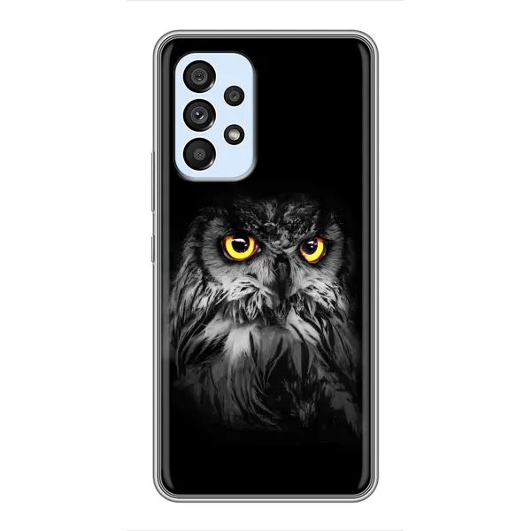 Чехол с рисунком «Сова на чёрном» для Samsung Galaxy A33 (5G) Чехол с рисунком «Сова на чёрном» для Samsung Galaxy A33 (5G)