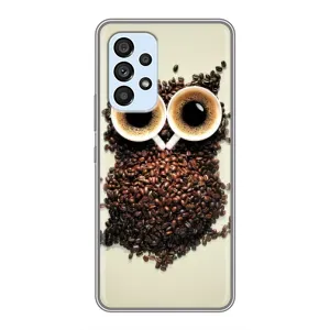 Чохли з принтом СОВИ для Samsung Galaxy A33 (5G) (Сова з зерен кави)