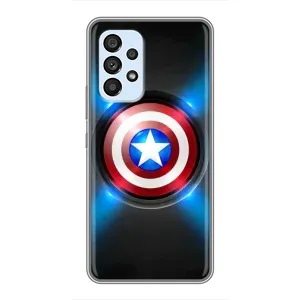Чехол с Щитом Капитана Америки на Samsung Galaxy A33 (5G) (Яркий Щит Капитана)