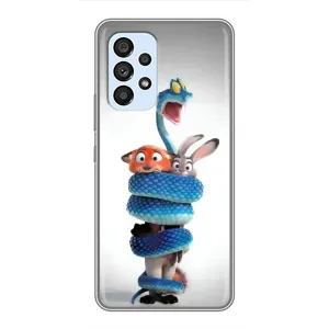 Силиконовый чехол с принтом Зоотрополіс для Samsung Galaxy A33 (5G) (Змея Зоо)
