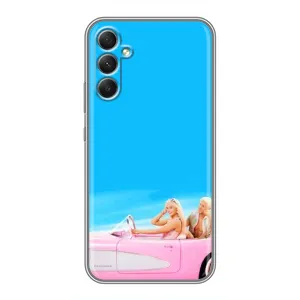 Силиконовый Чехол Барби Фильм на Samsung Galaxy A34 (Барби и Кен)