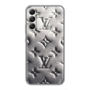 Текстурный Чехол Louis Vuitton для Самсунг А34 (Бежевый ЛВ)