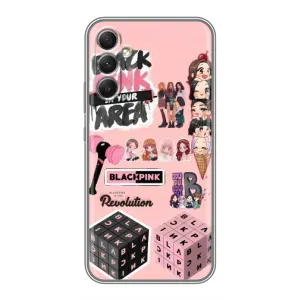 Чехлы с картинкой для Samsung Galaxy A34 (BLACK PINK коллаж)