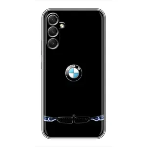 Силіконовий бампер з картинкою машини на Samsung Galaxy A34 (Чорний BMW)