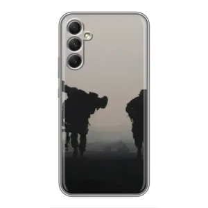 Чохли на військову тематику для Samsung Galaxy A34 (Бій солдат)