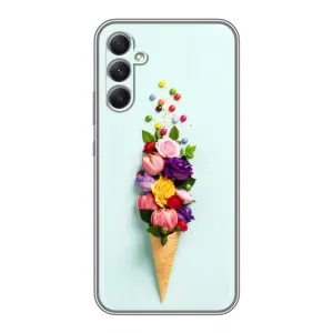 Чехлы с тематикой "ЦВЕТЫ" на Samsung Galaxy A34 (Цветок-мороженное)