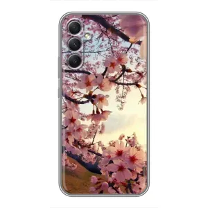 Чехол с принтом САКУРЫ на Samsung Galaxy A34 (Цветущая сакура)