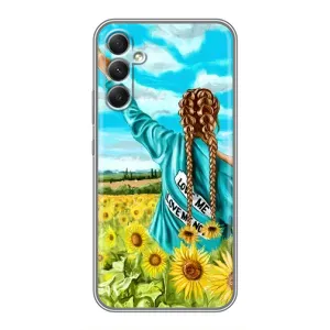 Чохол Стильні дівчата на Samsung Galaxy A34 (Дівчина на полі)