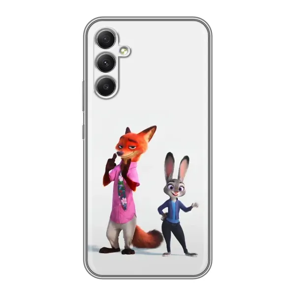 Чехол с рисунком «Джуди и Ник» для Samsung Galaxy A34 Чехол с рисунком «Джуди и Ник» для Samsung Galaxy A34