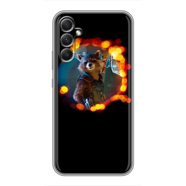 Чехол с рисунком «Енот Ракета» для Samsung Galaxy A34