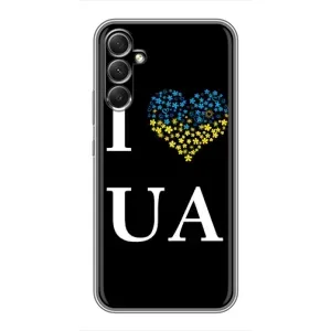 Силиконовый Чехол на Samsung Galaxy A34 (Я-Украина) (I Love UA)