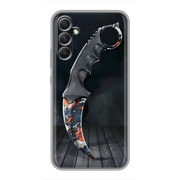 Чехол с рисунком «Кинжал КС ГО» для Samsung Galaxy A34 Чехол с рисунком «Кинжал КС ГО» для Samsung Galaxy A34