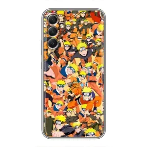 Чехлы с принтом Наруто на Samsung Galaxy A34 (Коллаж Наруто)