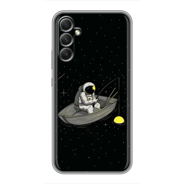 Чехол с рисунком «Космонавт на рыбалке» для Samsung Galaxy A34 Чехол с рисунком «Космонавт на рыбалке» для Samsung Galaxy A34