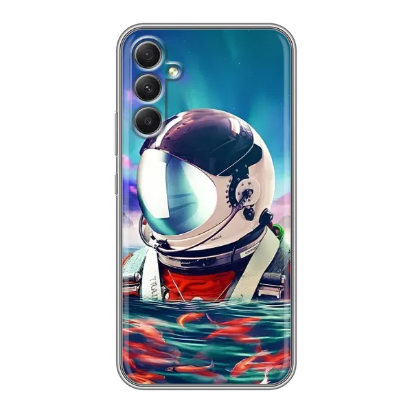 Чехол с рисунком «Космонавт в воде» для Samsung Galaxy A34 Чехол с рисунком «Космонавт в воде» для Samsung Galaxy A34