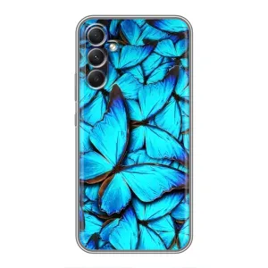 Силиконовый бампер с картинкой животных для Samsung Galaxy A34 (Крылья бабочек)
