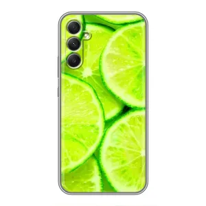 Чехол с изображением  вкусной еды для Samsung Galaxy A34 (Лайм)